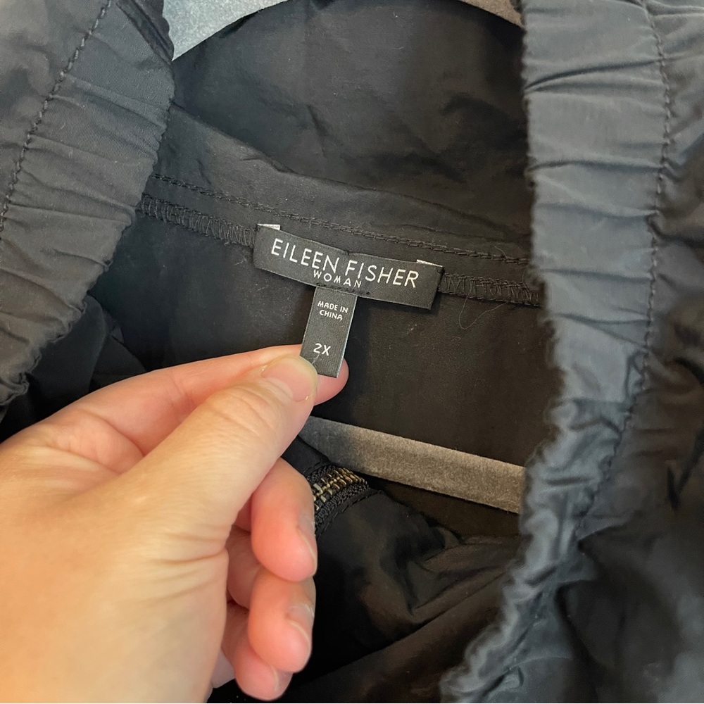 Eileen Fisher Jacket/Coat. Black. Size 2X - Picture 2 of 4